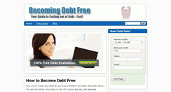 Desktop Screenshot of becomingdebtfree.org