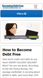 Mobile Screenshot of becomingdebtfree.org